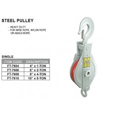 Creston FT-7608 Steel Pulley Heavy Duty (Single) Size: 8" x 4 Ton